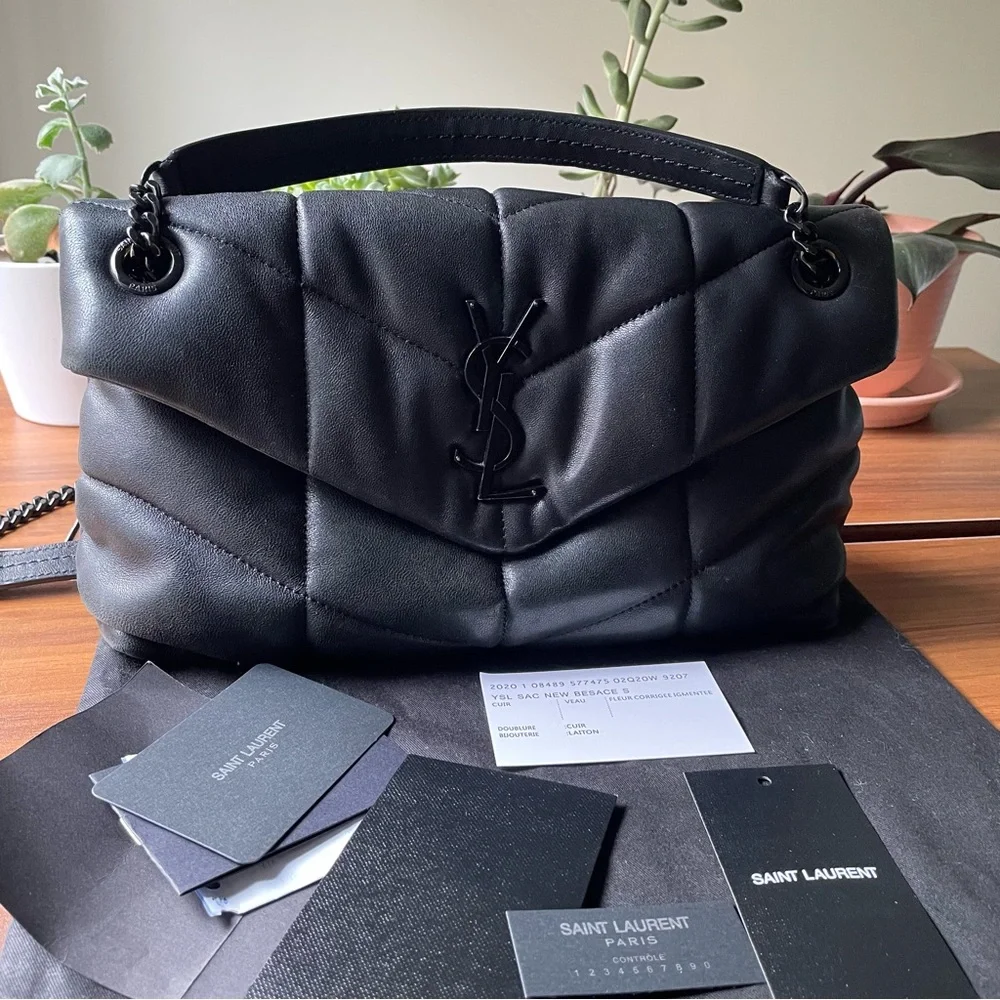 YSL LOU LOU PUFFER IN QUILTED NAPPA LEATHER - Picture 7 of 15